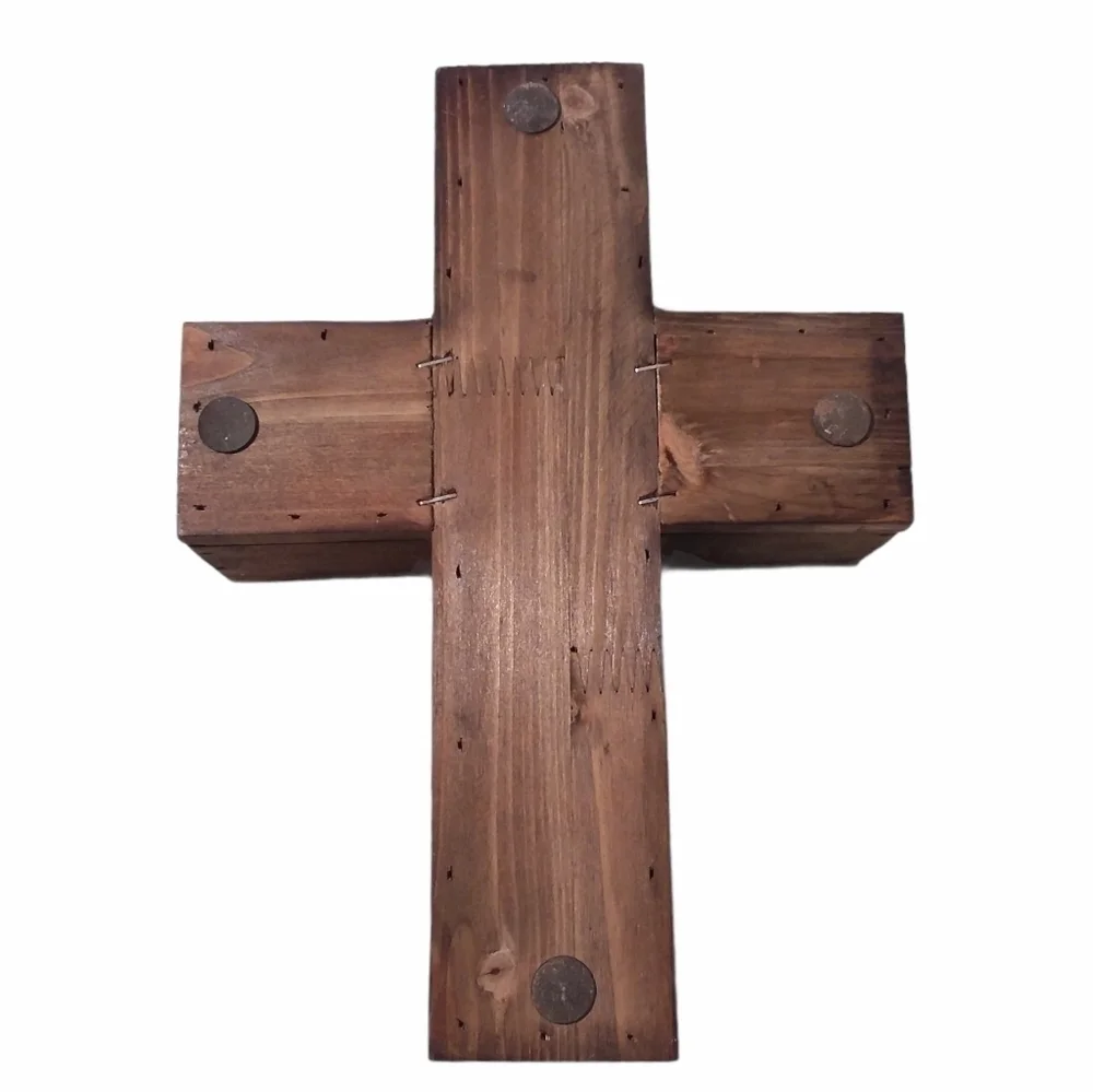 Southwestern Style Cross Decor Trinket Box - Picture 4 of 9